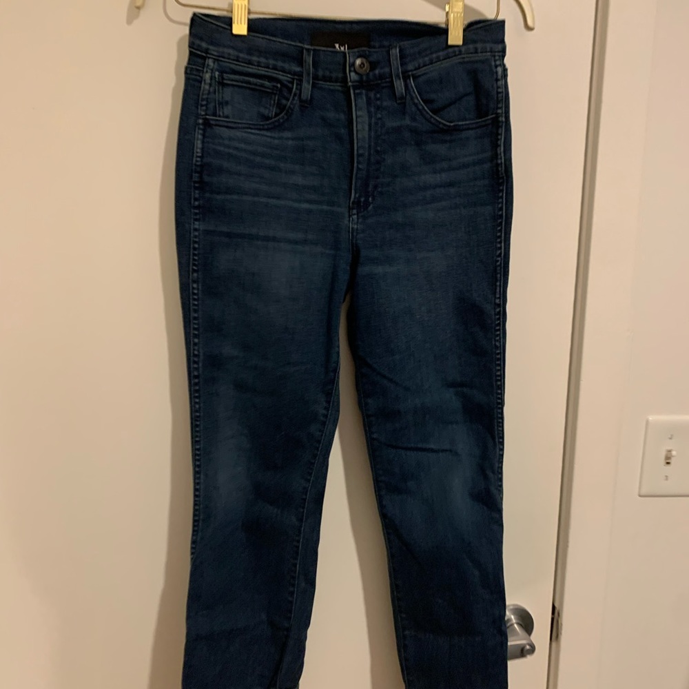 3x1 Stevie Straight Leg Jean Size 28 Esta Wash Denim Button Zip